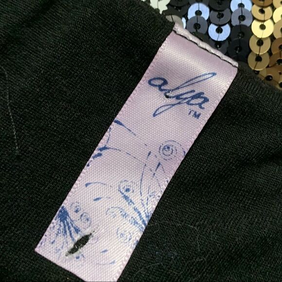 Alya Chevron Sequin Racerback Dress Sz S - Picture 3 of 5